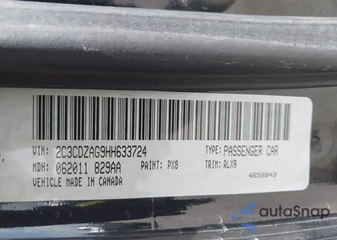 2017 Dodge Challenger Sxt Plus z USA, uszkodzony, nr VIN 2C3CDZAG9HH633724